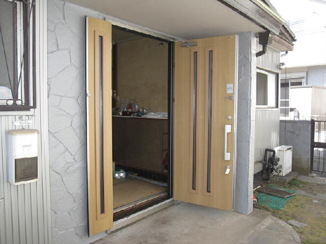 YKKAP玄関 リフォーム玄関ドア 取替玄関ドア ハイドア用 片開き：S02型 （枠なし）ドア本体幅:763.5mm×高さ:1835mm - 5